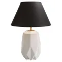 Lampa Polygono 62x40cm stołowa z czarnym kloszem