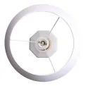 Lampa Polygono 62x40cm stołowa z białym kloszem - 2