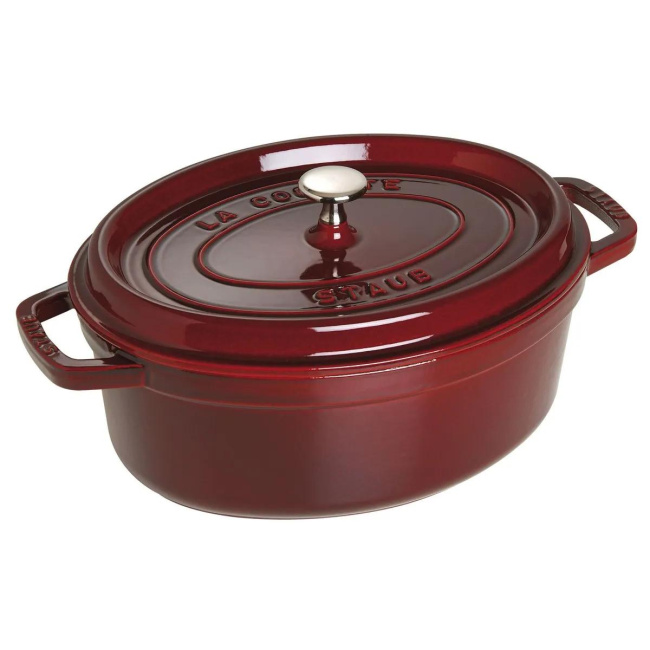 Cocotte Cast Iron Oval Casserole 27cm 3.2l - Grenadine (Second grade)