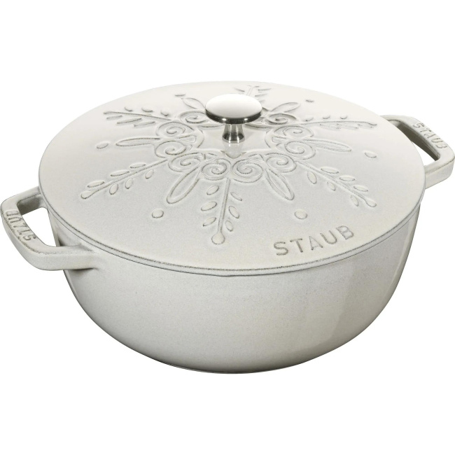 Cocotte Cast Iron Snowflake Casserole 24cm 3.6l - Truffle (Second grade)