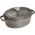 Cocotte Cast Iron Oval Casserole 31cm 5.5l - Grey (Second grade)