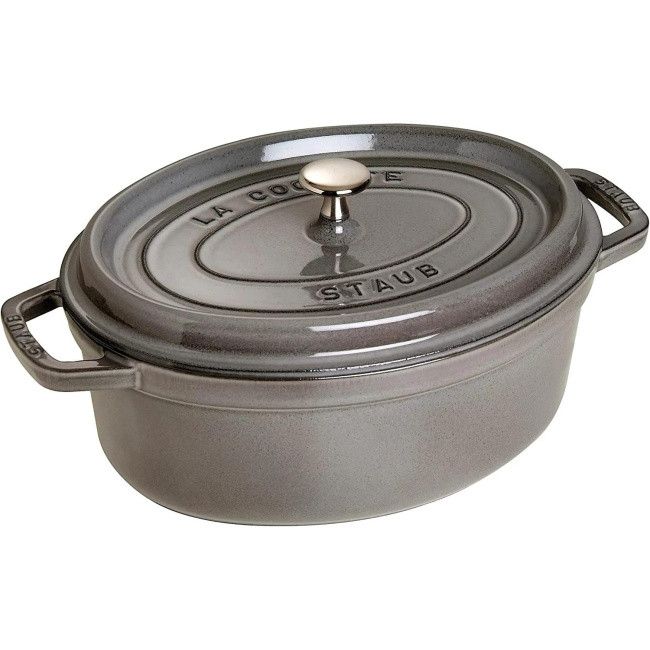 Cocotte Cast Iron Oval Casserole 31cm 5.5l - Grey (Second grade)
