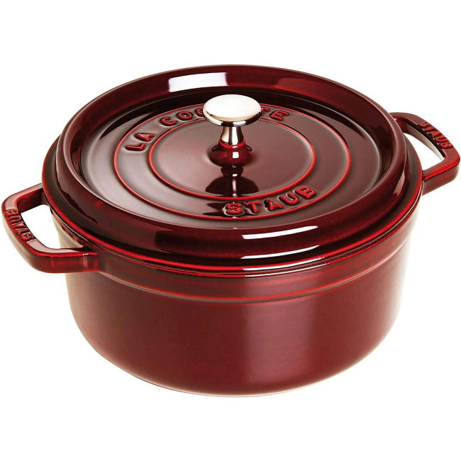 Garnek żeliwny Cocotte 24cm 3,8l czerwony (II gatunek)