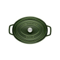 Cocotte Cast Iron Oval Casserole 31cm 5.5l - Green (Second grade) - 12