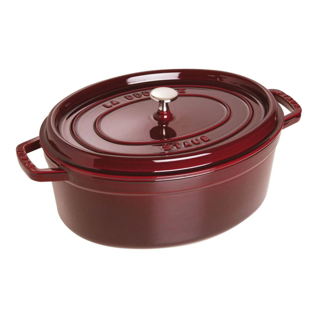 Cocotte Cast Iron Oval Casserole 31cm 5.5l - Red (Second grade)