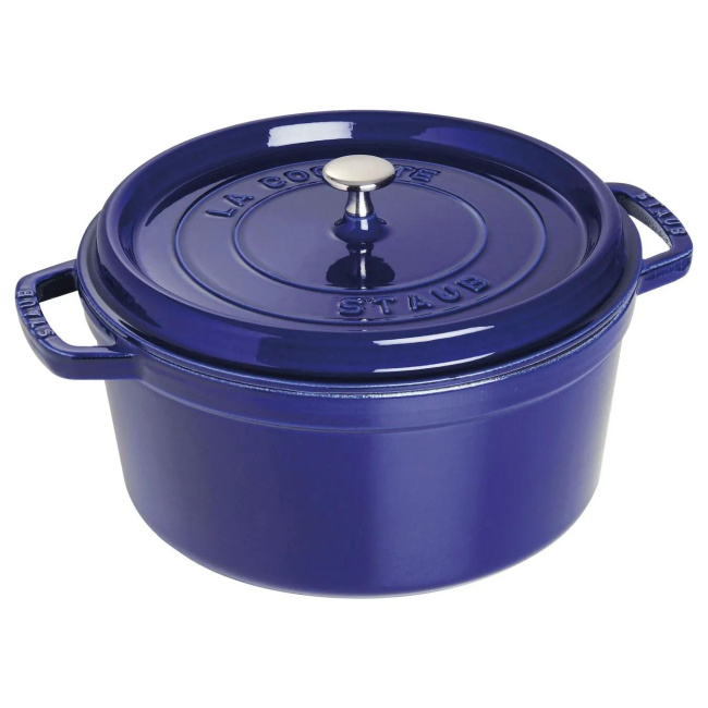 Garnek żeliwny 28cm 6,7l (II gatunek) niebieski