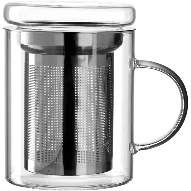 Glass Mug 420ml with Infuser - 1