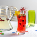 Set of 4 Swing Glasses with Pitcher - Colorful - 6