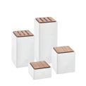Set of 4 Ceramic Containers - 1