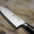 Tamahagane SAN Black VG-5 Grooved Santoku Knife 17.5 cm - 2