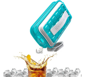 Pojemnik na kostki lodu Icebreaker POP  clear water blue - limited edition