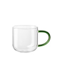 Coppa Glass Mug 400ml Green - 1