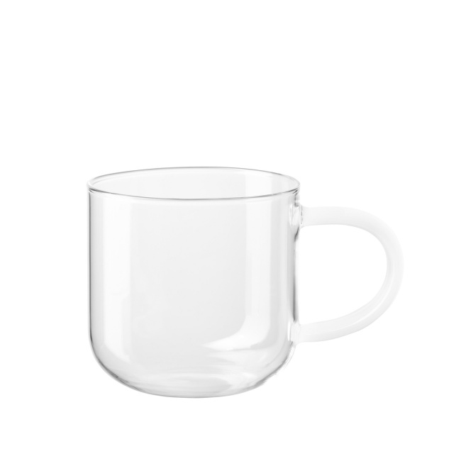 Coppa Glass Mug 400ml White - 1