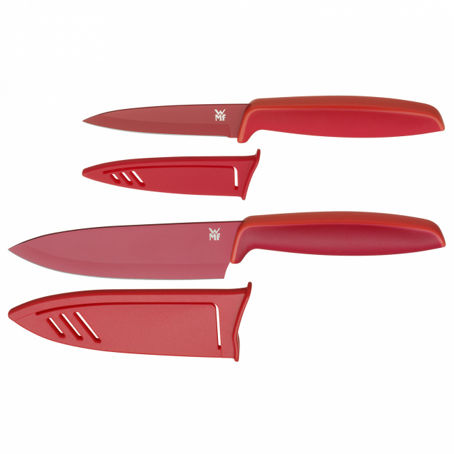 Set of 2 Touch Knives Red - 1