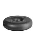 Świecznik Stone 22x6,2cm black iron - 2