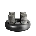 Świecznik Stone 30x8,5cm black iron - 3