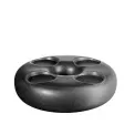 Świecznik Stone 30x8,5cm black iron - 1