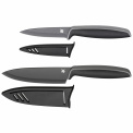 Set of 2 Touch Knives Black - 1