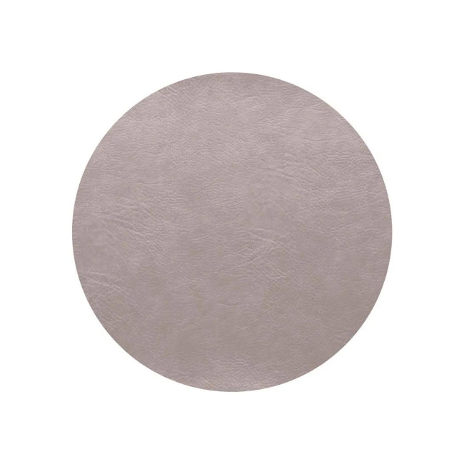 Vegan Leather Placemat 38cm Silver Cloud