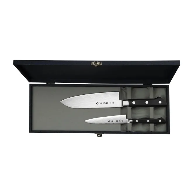 Zestaw 2 noży Santoku 17cm + Uniwersalny 12cm