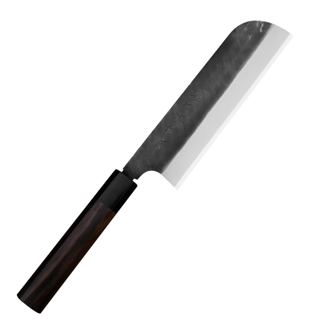 Nóż Kamagata Usuba 18cm Shirogami Black Oktagon