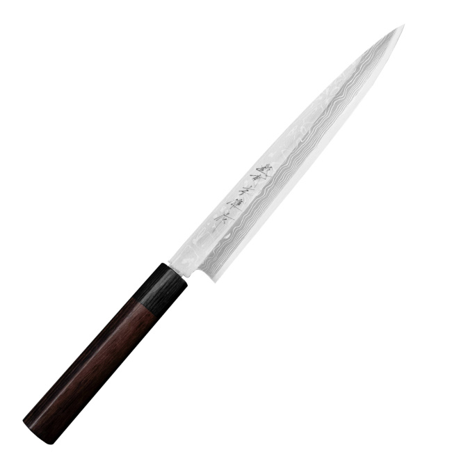 Nóż Satin Damascus 21cm Yanagi Sashimi - 1