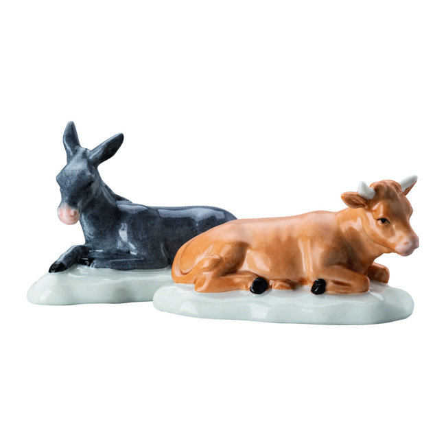 Set of 2 Figures Donkey and Ox