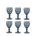 Blue Diamond Wine Glass Set 250ml - 6 pieces - 2