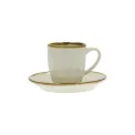 Zestaw 6 filiżanek Concerto 90ml ze spodkiem do espresso - 1