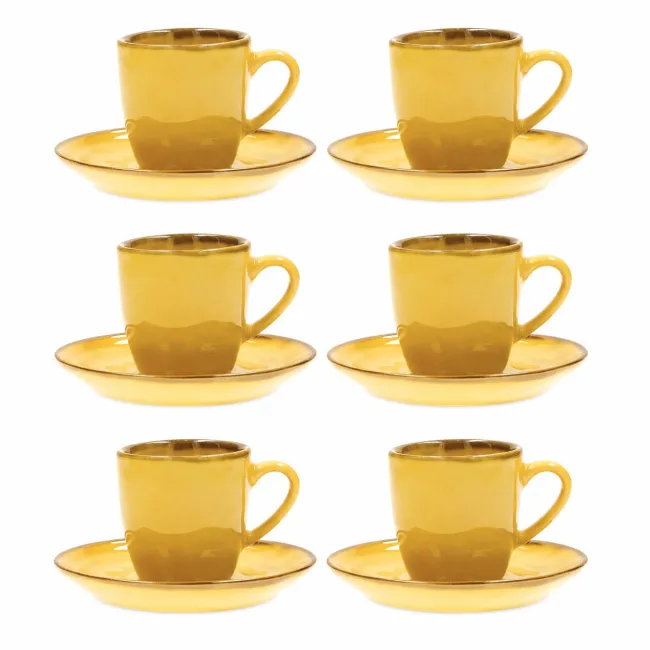 Zestaw 6 filiżanek Concerto 90ml do espresso ze spodkiem