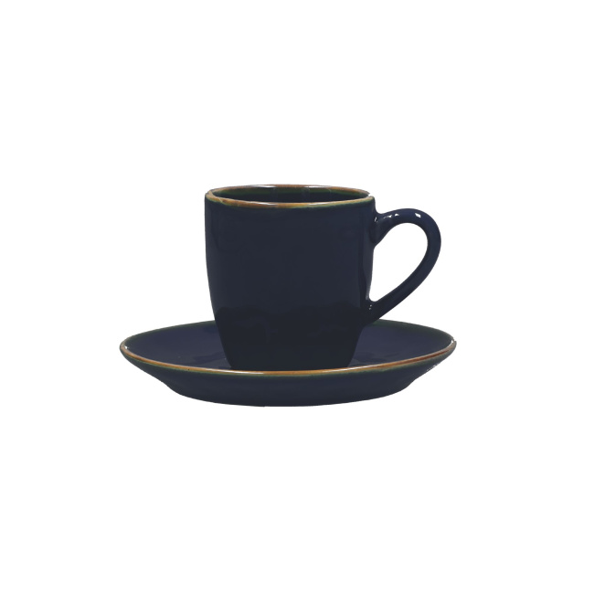 Set of 6 Concerto Espresso Cups with Saucers 90ml - 1