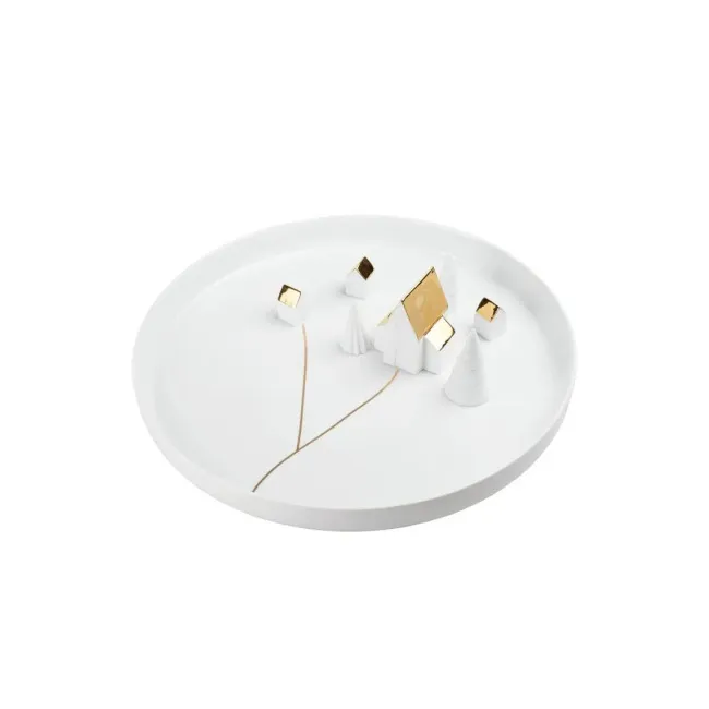 Decorative bowl Village 40.5cm