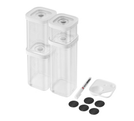 Zestaw pojemników Fresh & Save Cube - S szary