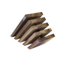 Blok magnetyczny Venezia z drewna orzechowego na 14 elementów