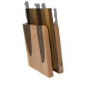Magnetyczny blok na noże Grand Prix z drewna bukowego z deską kuchenną - 4