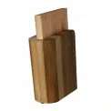 Magnetyczny blok na noże z drewna orzechowego + deska kuchenna - 2