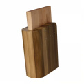 Magnetyczny blok na noże z drewna orzechowego + deska kuchenna - 5
