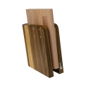 Magnetyczny blok na noże z drewna orzechowego + deska kuchenna - 1