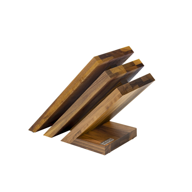 Blok magnetyczny Venezia z drewna orzechowego na 6 noży