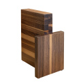 Magnetic Knife Block for 6 Knives in Walnut Wood - 1