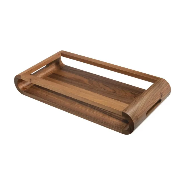 Taca Vasd dwustronna z drewna orzechowego 21x43cm
