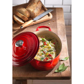 Cast Iron Roasting Pan 33cm 7.5l Cherry - 5