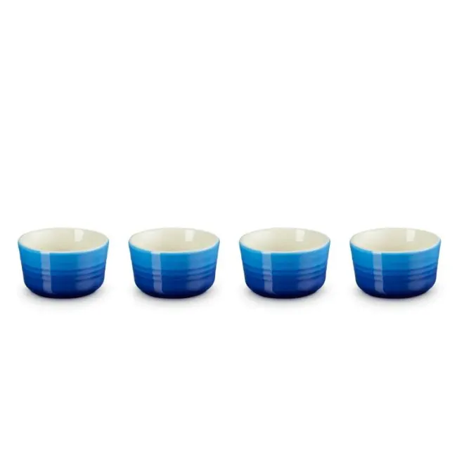 Komplet 4 foremek do zapiekania 100ml azure - 1
