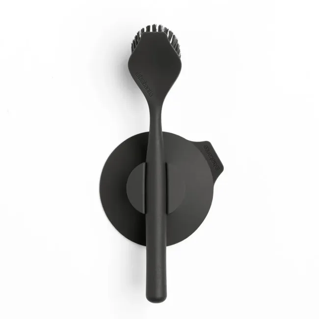 Szczotka do naczyć z przyssawką Dark Grey - 1