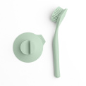 Dish Brush with Suction Cup in Jade Green - 4