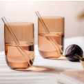 2 Like Glass Apricot Tumblers - 5