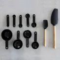 Kitchen Measuring Cup Set + 2 Silicone Spatulas - 3