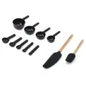 Kitchen Measuring Cup Set + 2 Silicone Spatulas - 6
