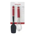 Empire Red Spatula + Whisk Set - 2