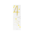 Classic Happy Confetti Day Gold Number 4 Sparkler - 1